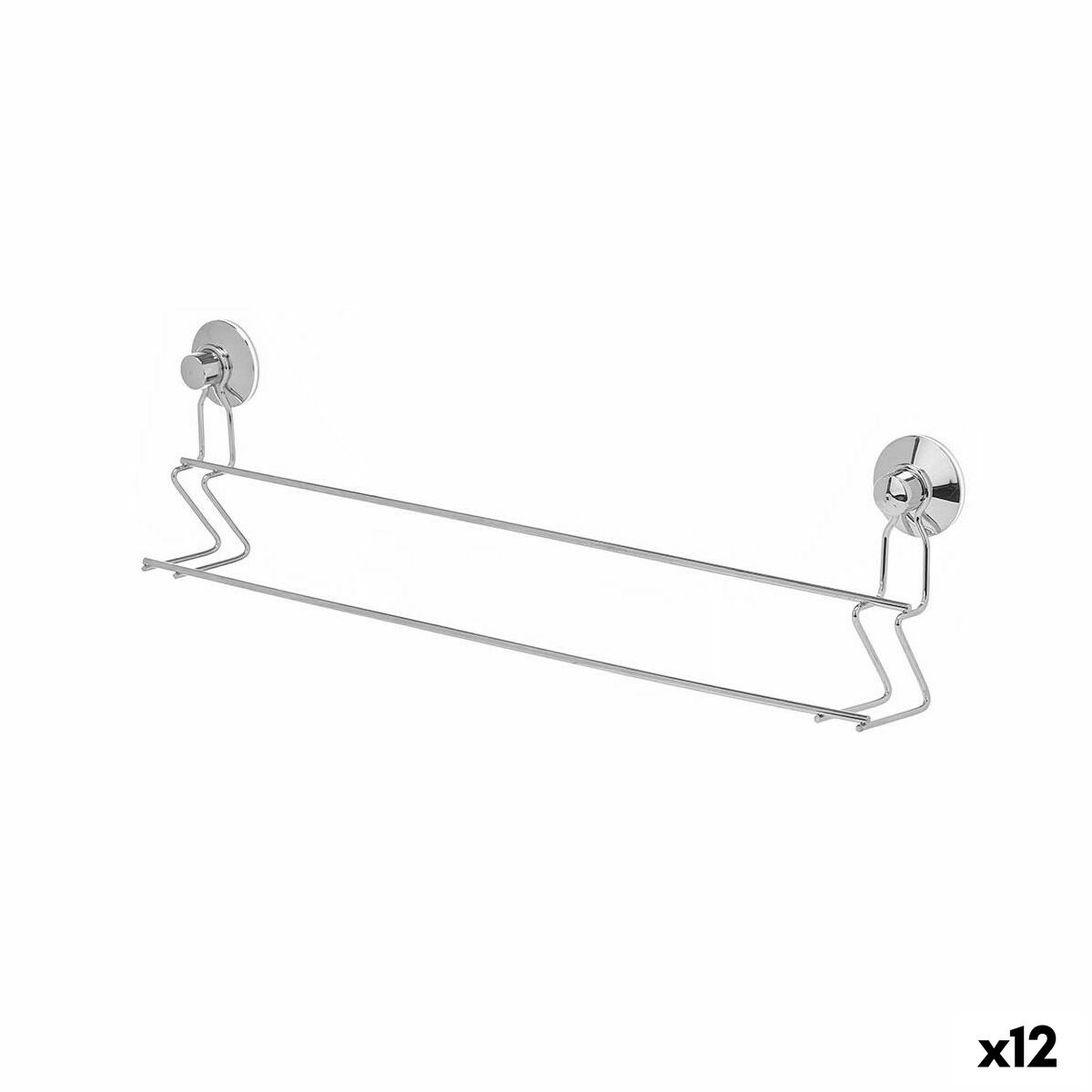 Bar towel rail Berilo Metal Steel ABS 54 x 15 x 6,5 cm Double (12 Units)