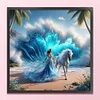 Beach Beauty Horse-11CT Stamped Cross Stitch 40*40cm