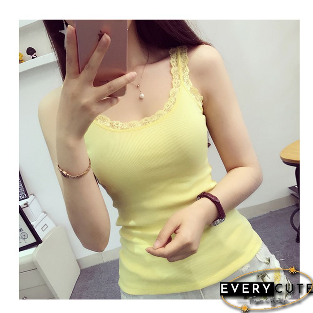 New summer female vest tops in black blue red colors-Women sleeveless tanks top