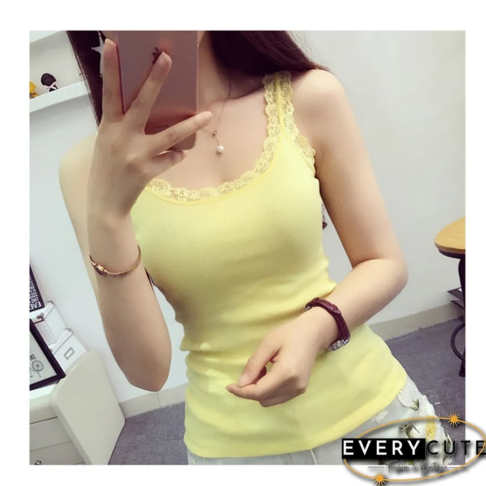 New summer female vest tops in black blue red colors-Women sleeveless tanks top