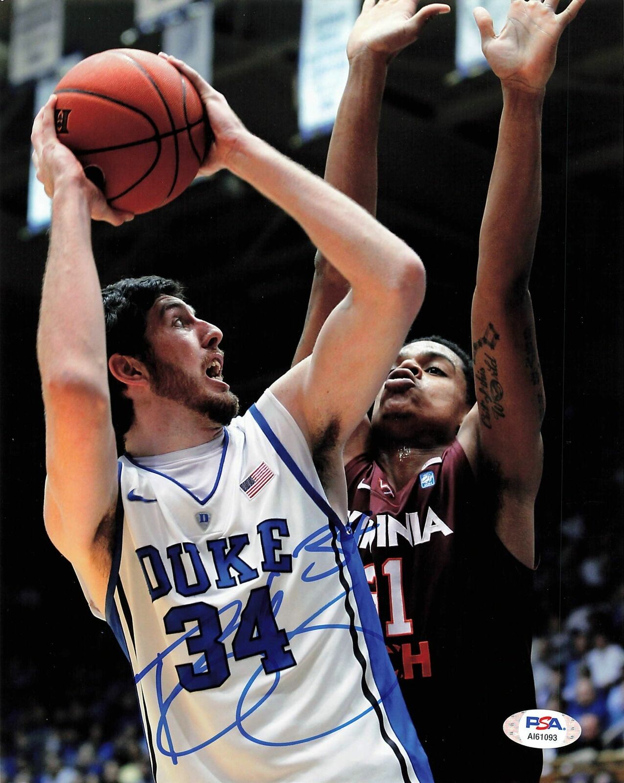 RYAN KELLY signed 8x10 Photo Poster painting PSA/DNA Duke Lakers Autographed