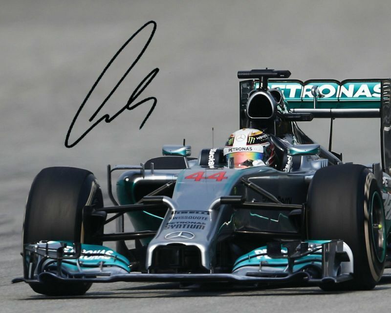 Lewis Hamilton Autograph Signed Photo Poster painting Print