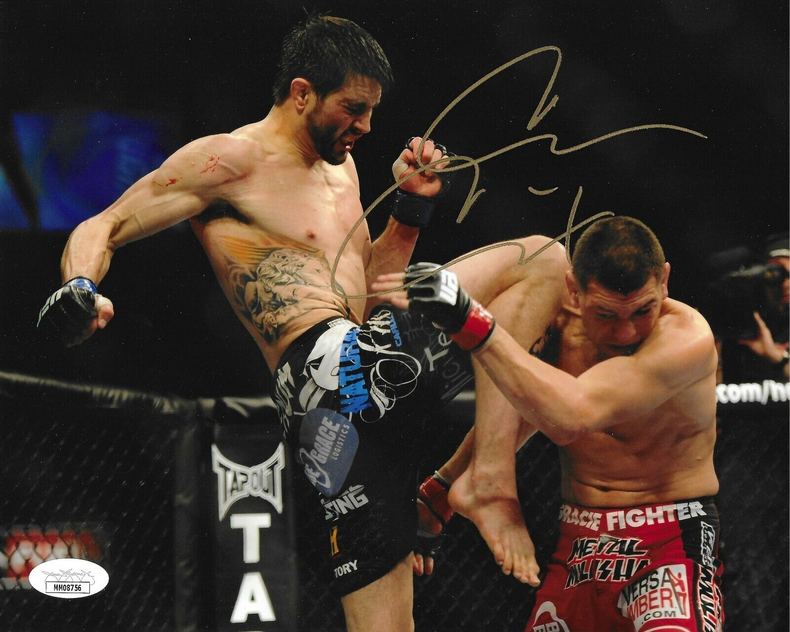 Carlos Condit Autographed 8x10 Photo Poster painting JSA COA UFC Born Killer Fierce Knee Strike