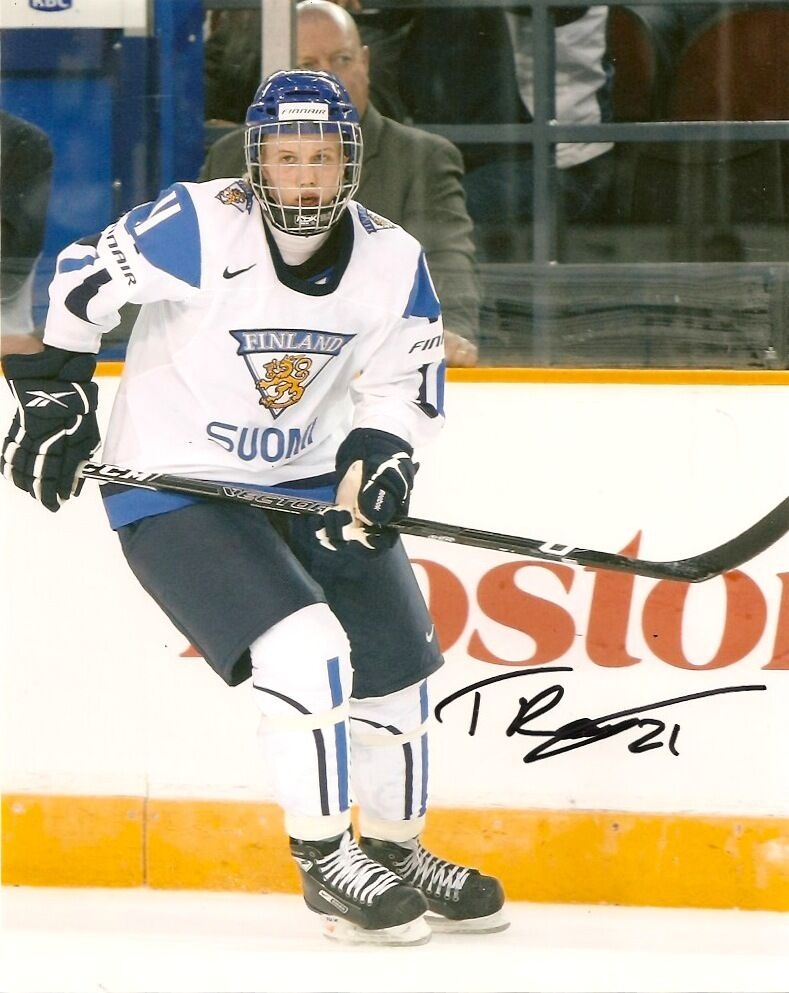 Team Finland Toni Rajala Signed Autographed 8x10 Photo Poster painting COA