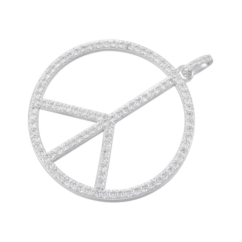 1 Piece 12*10mm Copper Zircon 18K Gold Plated Geometric Pendant Jewelry Accessories