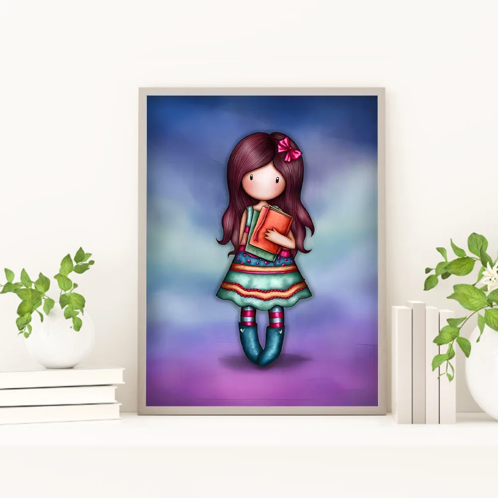 5D DIY Full Round Drill Diamond Painting Grace Doll Home Decoration (GS3059 )