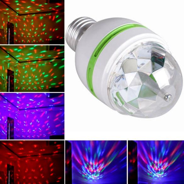 

E27 3W Colorful Auto Roating RGB LED Bulb Stage Light Party Lamp Disco, 501 Original