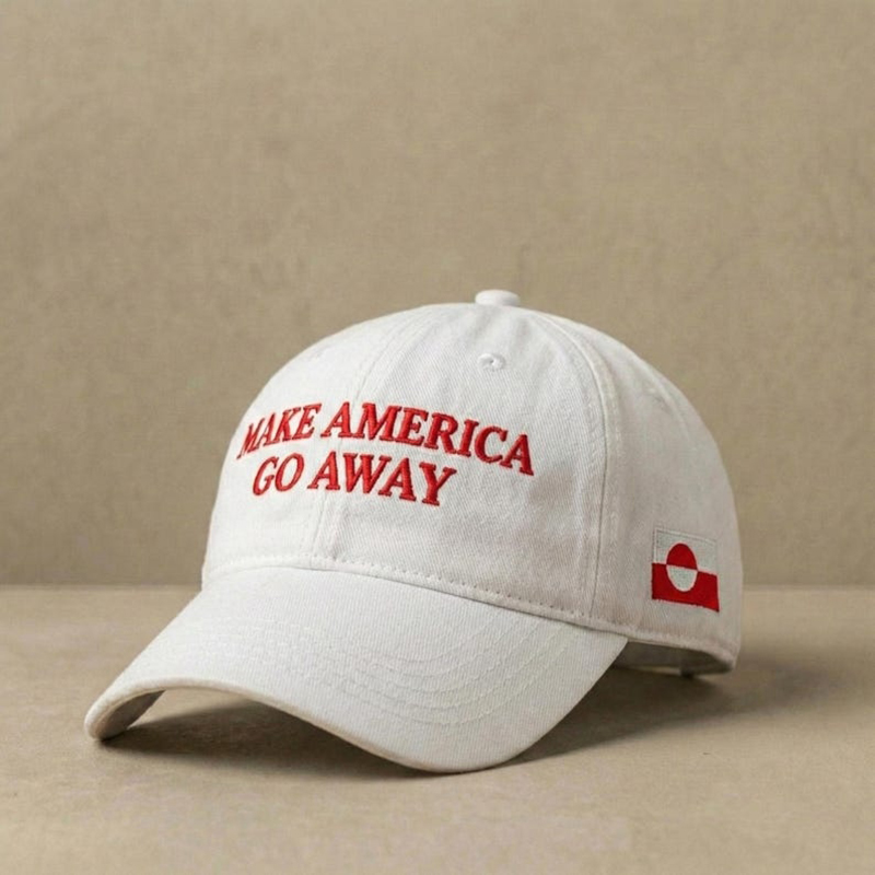 Unisex Make America Go Away Washed Baseball Cap artswardrobe