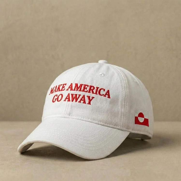 Unisex Make America Go Away Washed Baseball Cap