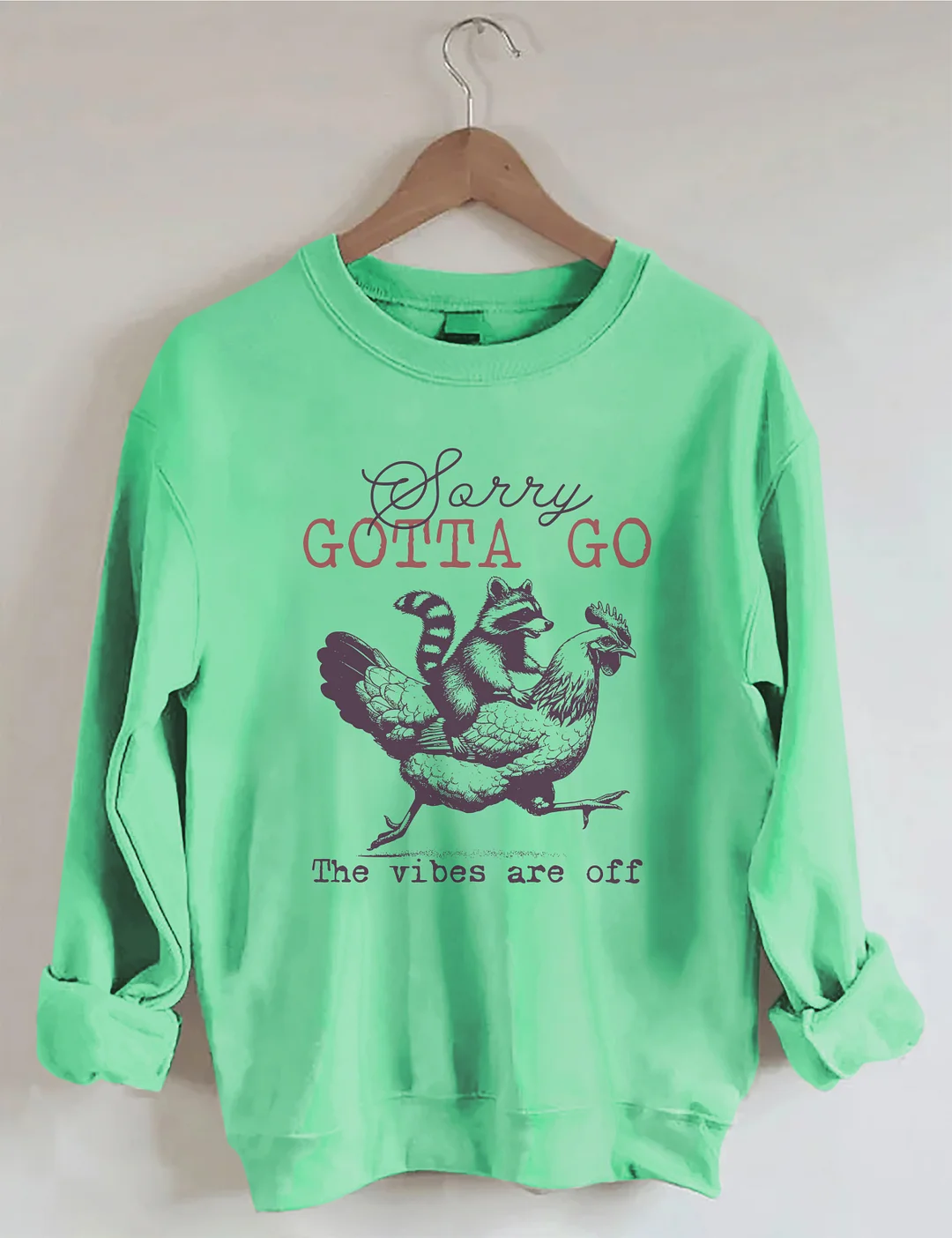 Sorry Gotta Go The Vibes Are Off Sweatshirt