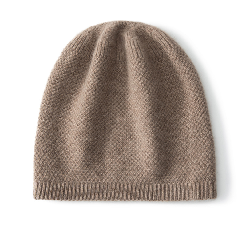 100% Cashmere Beanie Twist Flower REAL SILK LIFE