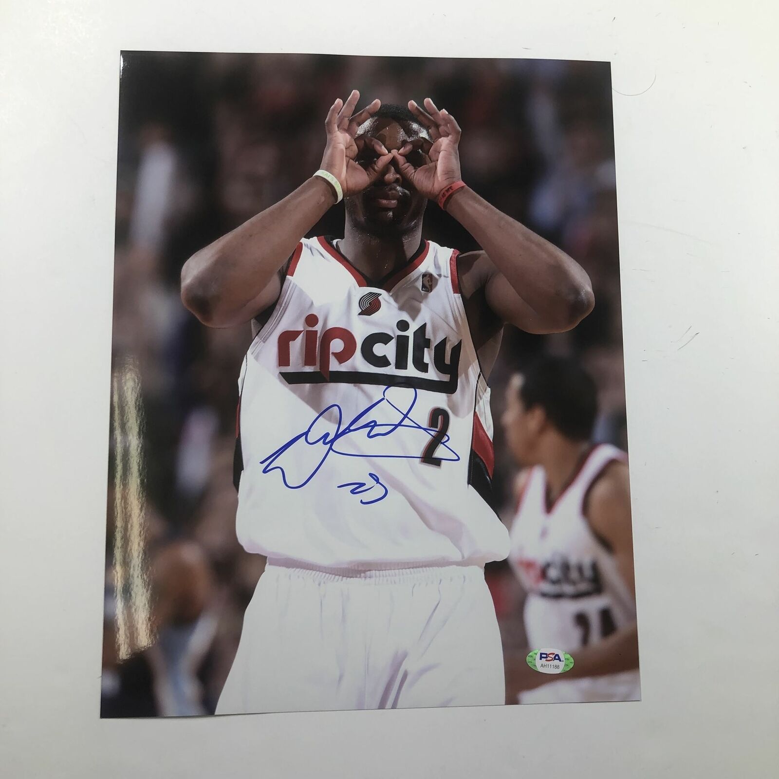 Wesley Matthews signed 11x14 Photo Poster painting PSA/DNA Portland Trailblazers Autographed