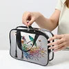 DIY Woman Diamond Art Rhinestone Makeup Bag Transparent PVC Storage Pack Gift