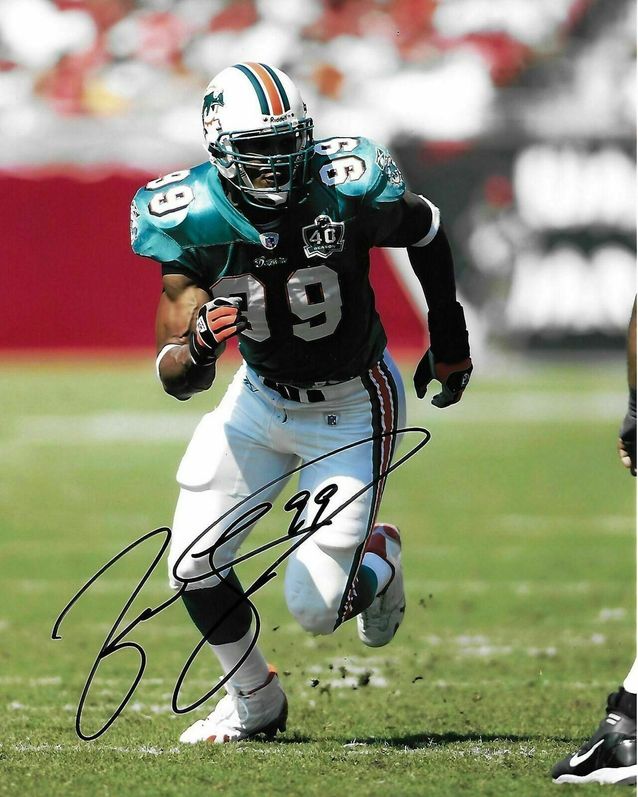 Jason Taylor Autographed Signed 8x10 Photo Poster painting ( Dolphins ) REPRINT