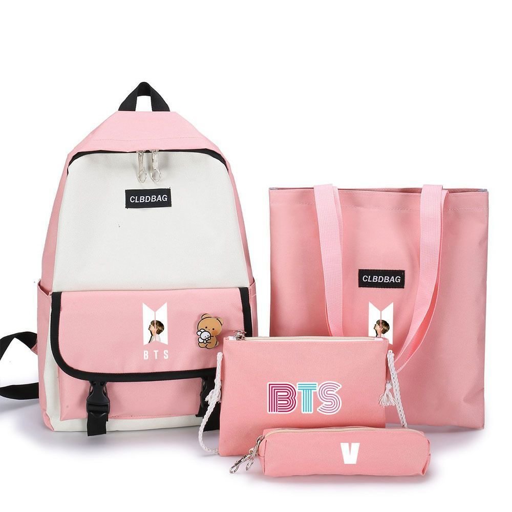 방탄소년단 Dynamite Print Four-piece Backpack