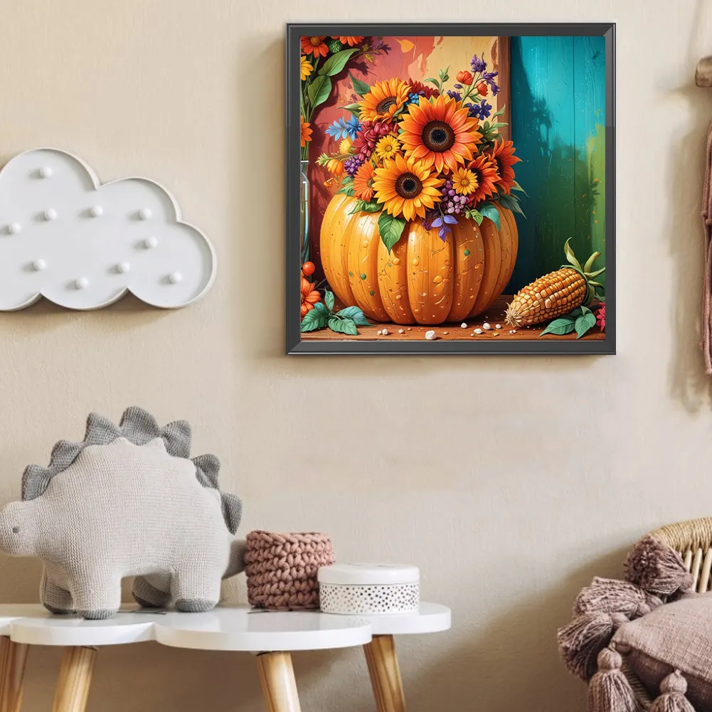 DIY Paint By Number 40*40cm - Sunflower Pumpkin