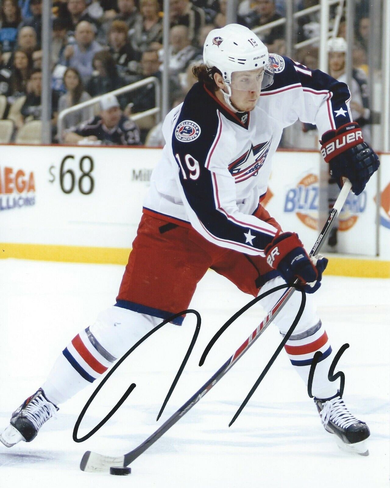 Ryan Johansen Signed 8x10 Photo Poster painting Columbus Blue Jackets Autographed COA C