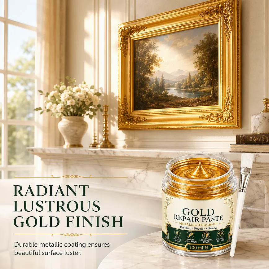 Radiant lustrous gold finish