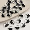 Cool Silver Black Alloy Pendants DIY Fashion Accessories