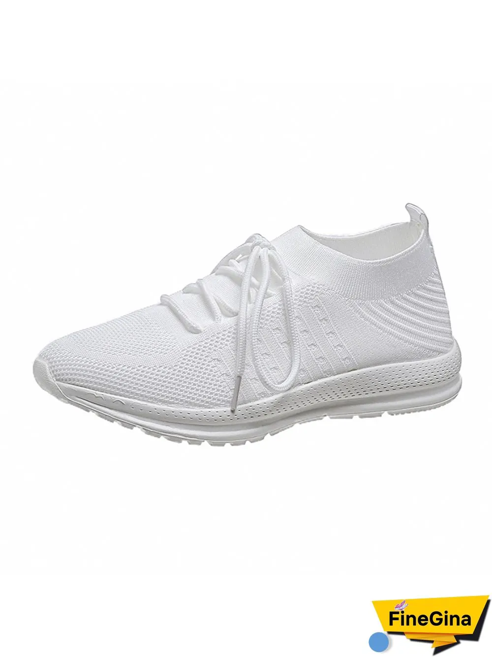 Flyknit Lightweight Soft Sole Lace-Up Sneakers