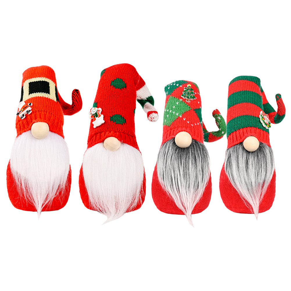 

Standing Faceless Dwarf Plush Doll with Hat Halloween Ornament Party Decor, 501 Original