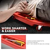 Auto Dynasty Universal 38" L X 20" W Red Lightweight Rolling Mechanic Creeper Seat Repair Tool for Car Vehicle Home Warehouse
