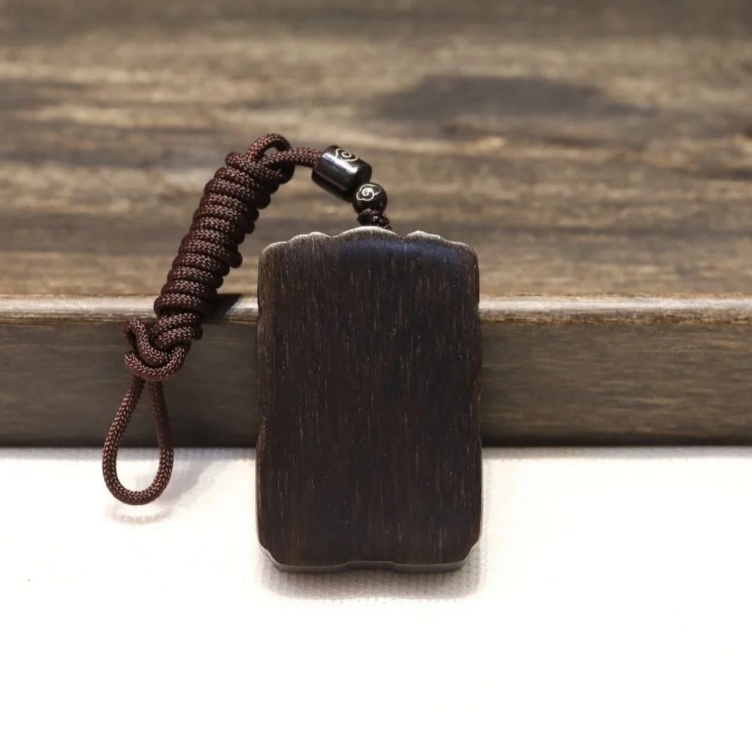 Brunei Agarwood 46 Amulet Sinking Water Grade Fushou Amulet Agarwood Pendant Necklace