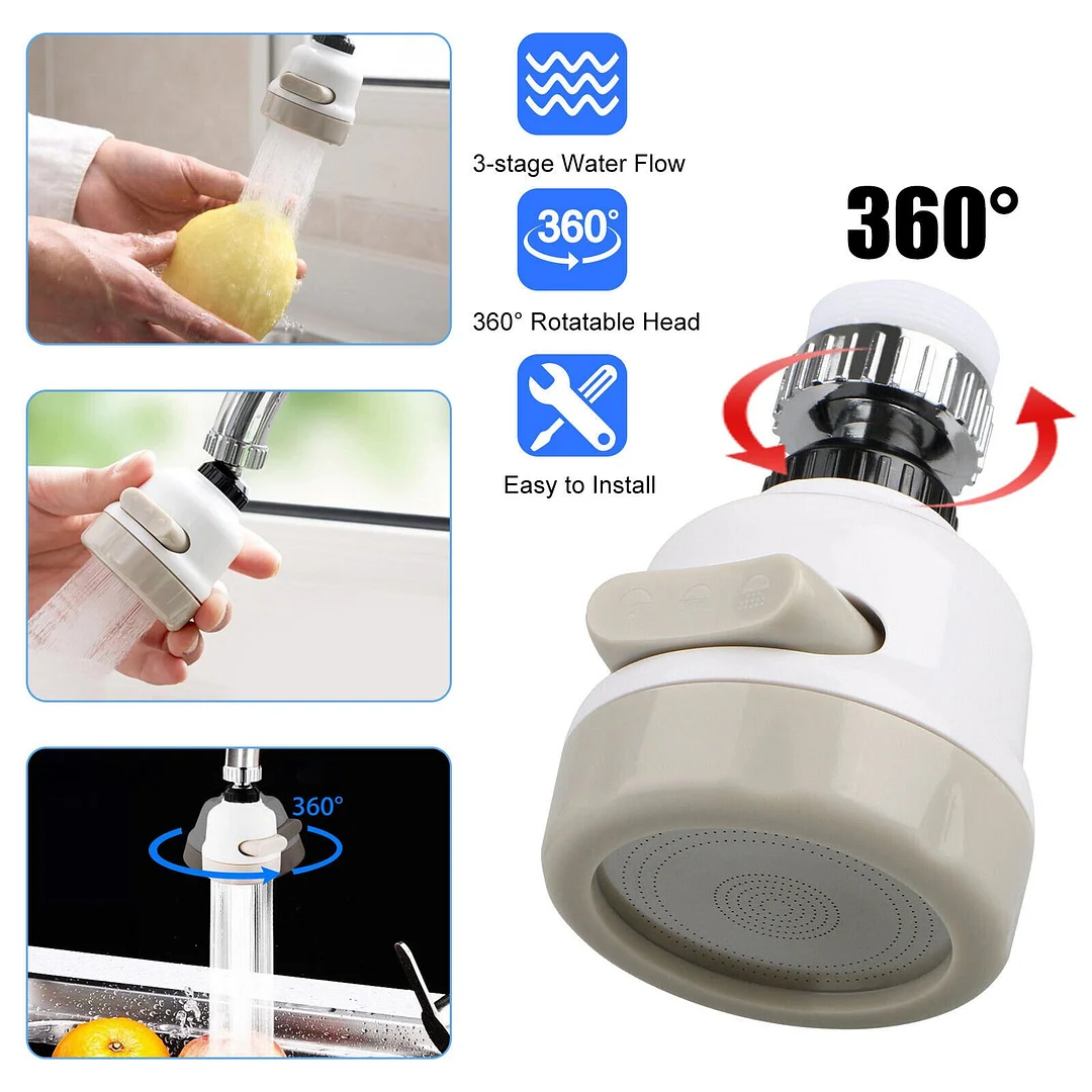 (  Promotion - 70% OFF) 360 Degree Rotating Faucet 🔥Buy 3 Get 2 Free
