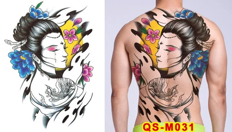 tattoo tribal designs gothic tattoo boys full back large tattoo body stickers temporary tattoos men sexy fake tatoo big water