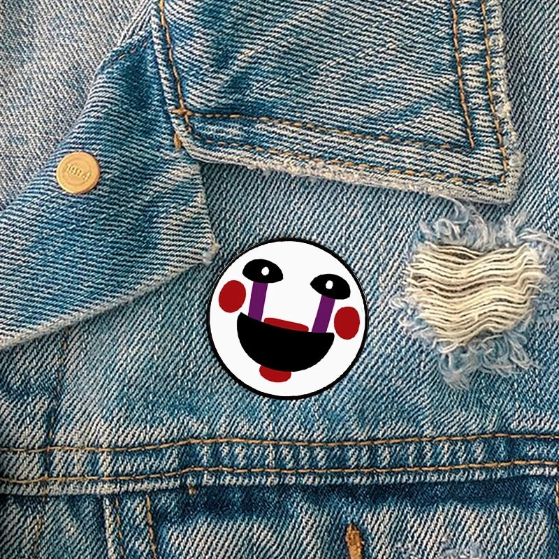 Casual Cute Modern Style Cartoon Face Alloy Printing Unisex Brooches
