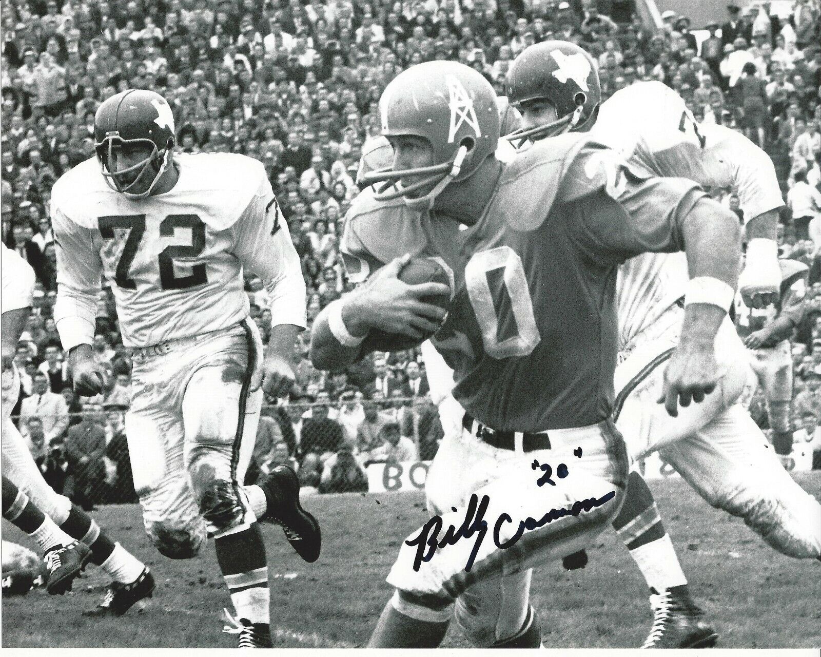 Billy Cannon autographed 8x10 Houston Oilers #3Deceased