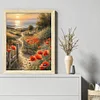 Poppy Path - 11CT Counted Cross Stitch - 40*50cm - Natural