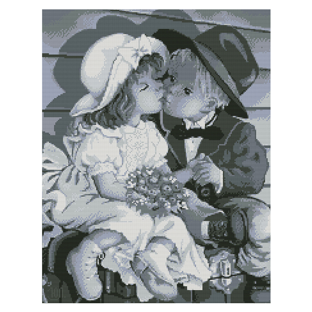 

Childhood - 14CT Stamped Cross Stitch - 41*50CM, 501 Original