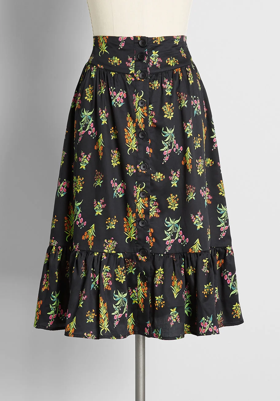 Some-bud-y to Love Midi Skirt