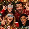 DIY Diamond Painting Christmas Glasses Frame No Lens(Christmas snowman)