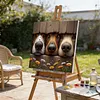 Three Curious Puppies-Paint by Numbers Acrylic Painting 40*40CM