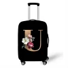 Stretch Printed Suitcase Cover Washable Luggage Protector Fits 18-32 Inch Luggage Letter pattern