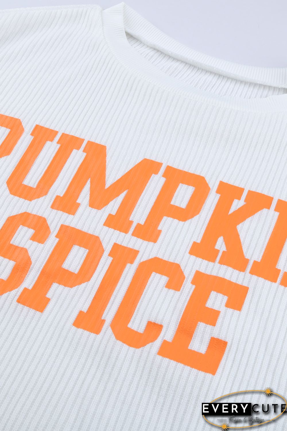 PUMPKIN SPICE Graphic Pullover Knit Top