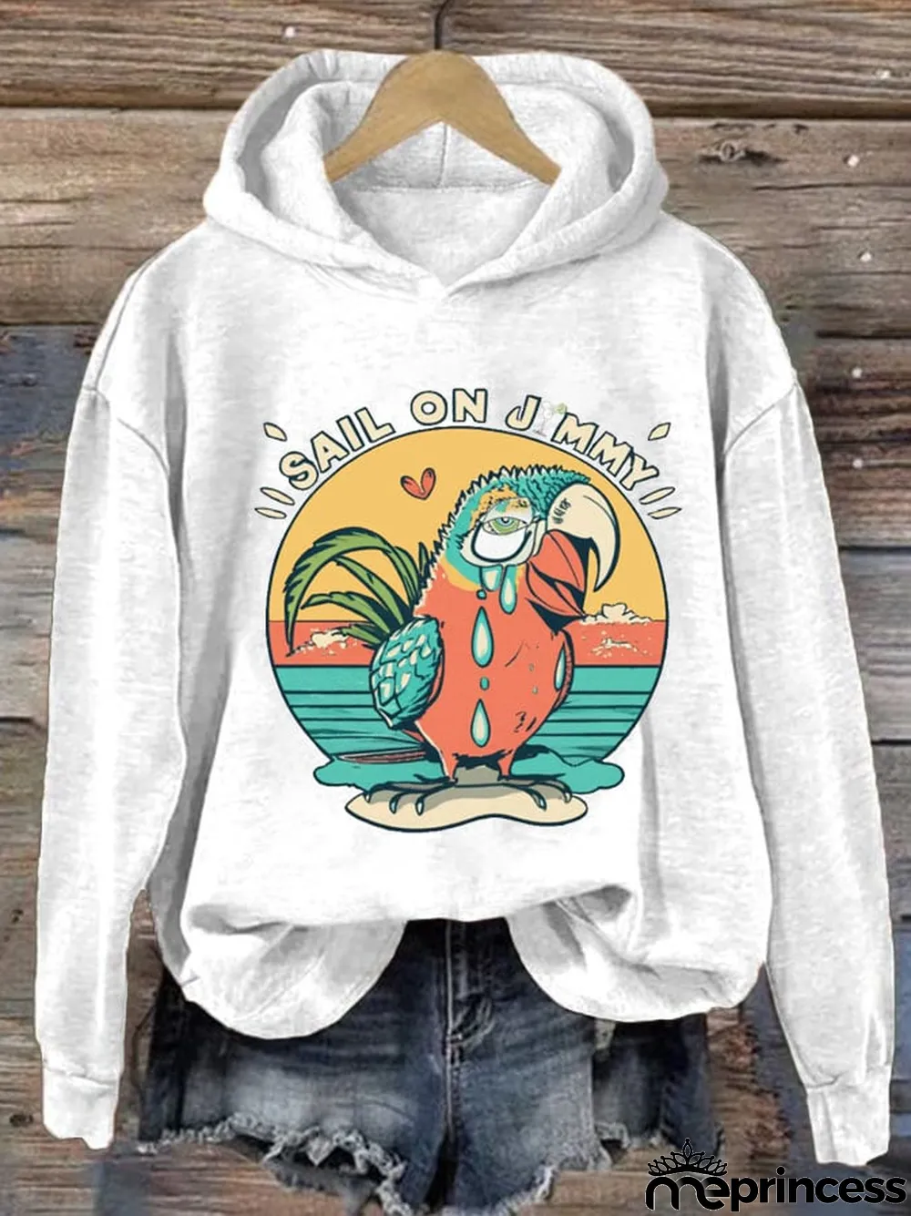 Women's Sail On Jimmy Crew Neck Hoodie