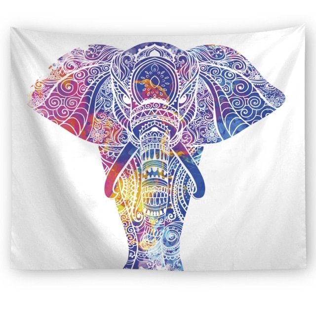 【Limited Stock Sale】Tapestry - Bohemian Mandala Elephant