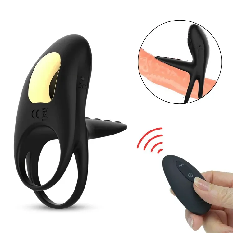 pornhint Pornhint Wireless Remote Control Vibrating Cock Ball Penis Ring Extension Girth Enhancer Toy