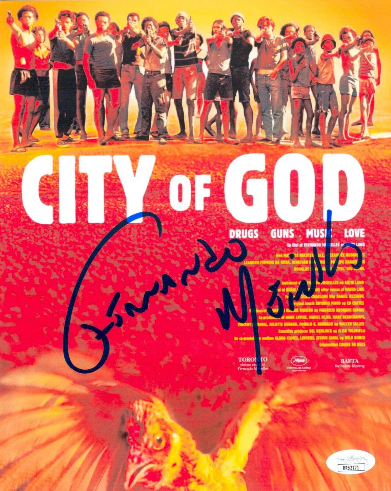 Fernando Meirelles Signed 8x10 City of God Director Authentic Autograph JSA COA