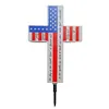 Solar Cross Stake Light Waterproof Outdoor Peaceful Lamp for Garden Balcony Yard