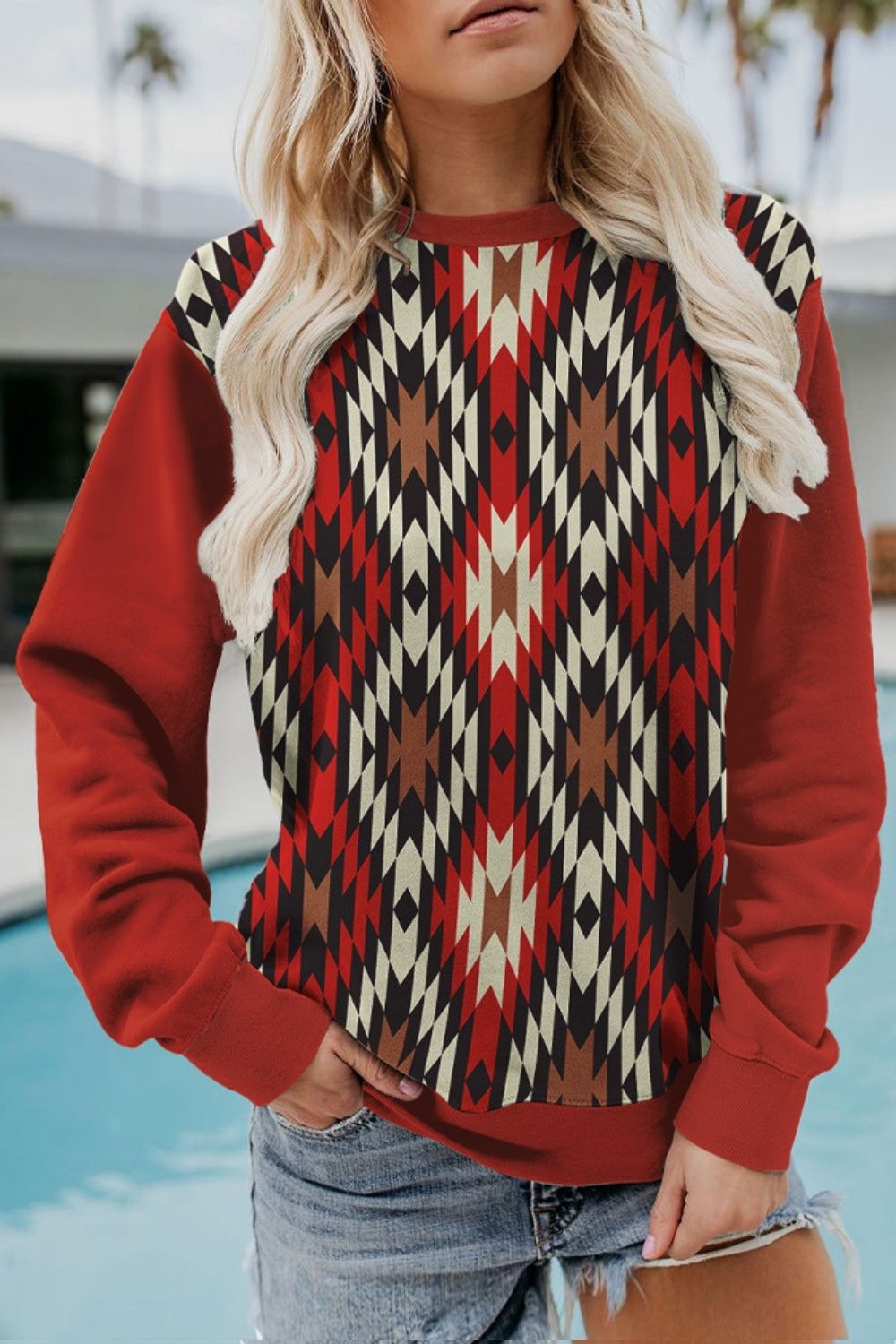 Autumn Winter New Retro Knit Sweater Women Korean Jacquard Diamond Christmas Sweater  Sweet Sueter