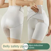 Gamehomew High Waist With Buckle Abdomen Hip Lift Boxers Flat Belly Women Thong Lingerie Postpartum Panties Body Shaping Shorts