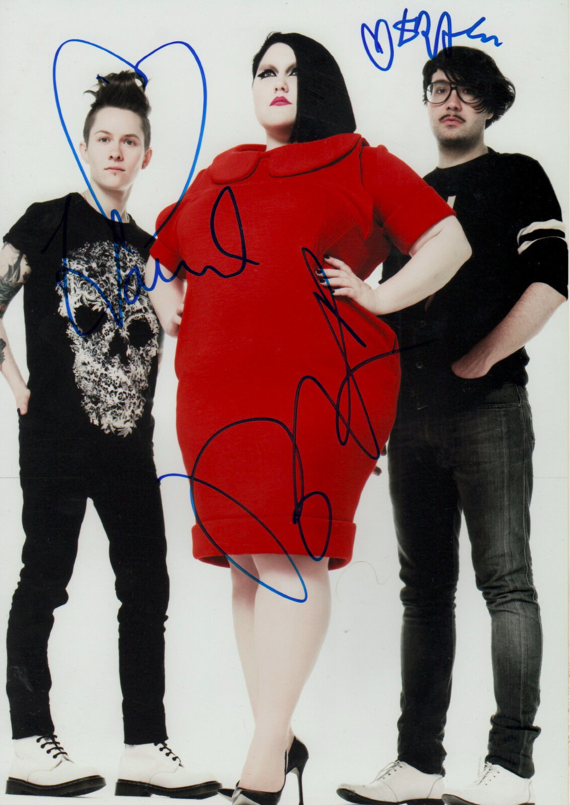 Gossip full signed 8x12 inch Photo Poster painting autographs