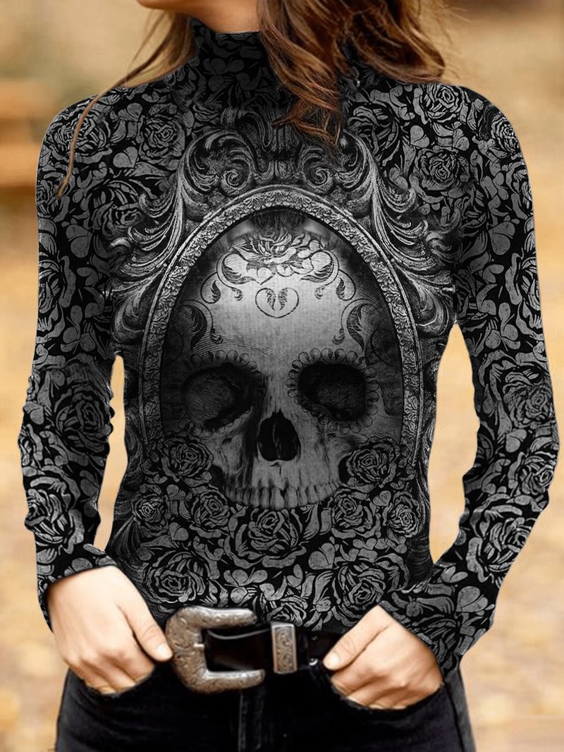 Punk Style Women's Long Sleeve Blouse