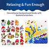 2PCS Christmas Gem Art DIY Craft Kit Diamond Painting Sticker (Xmas Gnome)