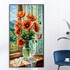 Poppies Home-Full Round Diamond Painting(40x70cm)