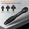 3-in-1 Chuck Key Replacement Tool Universal Key Ratchet Wrench Drill Accessories